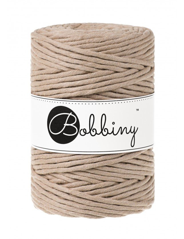 Bobbiny MACRAME CORDS 5MM Sand | Knitting yarn shop / dzijas veikals