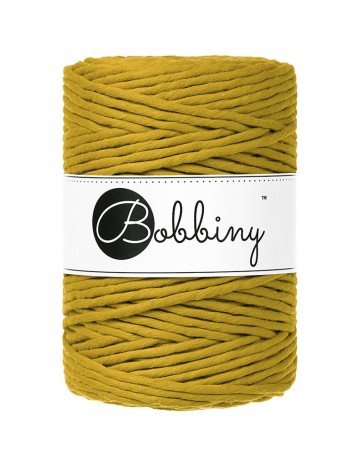Bobbiny MACRAME CORDS 5MM Spicy Yellow | Knitting yarn shop / dzijas veikals