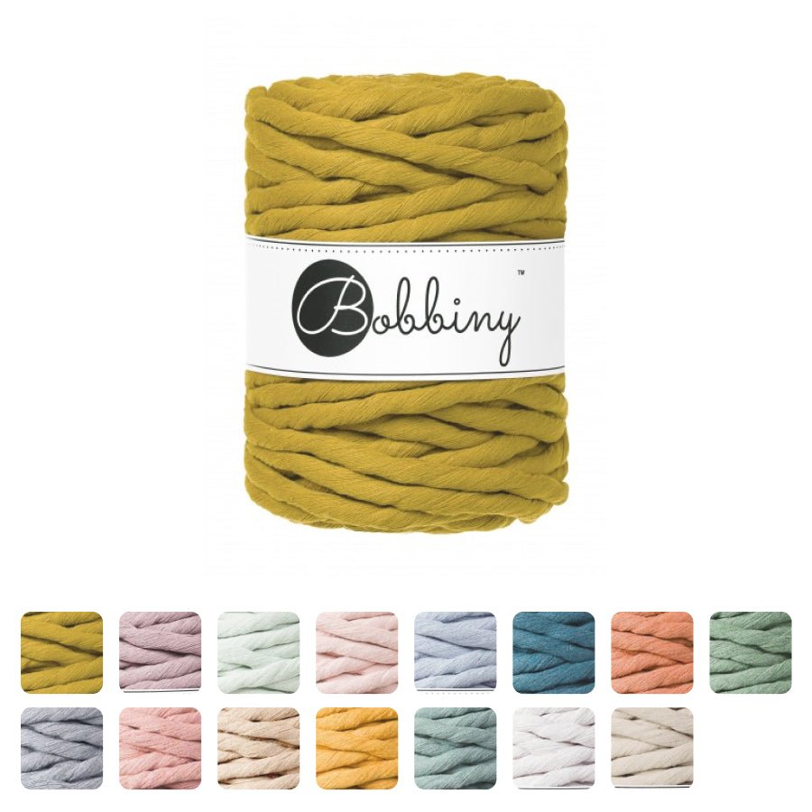 Bobbiny MACRAME CORDS 9MM Beige | Knitting yarn shop / dzijas veikals