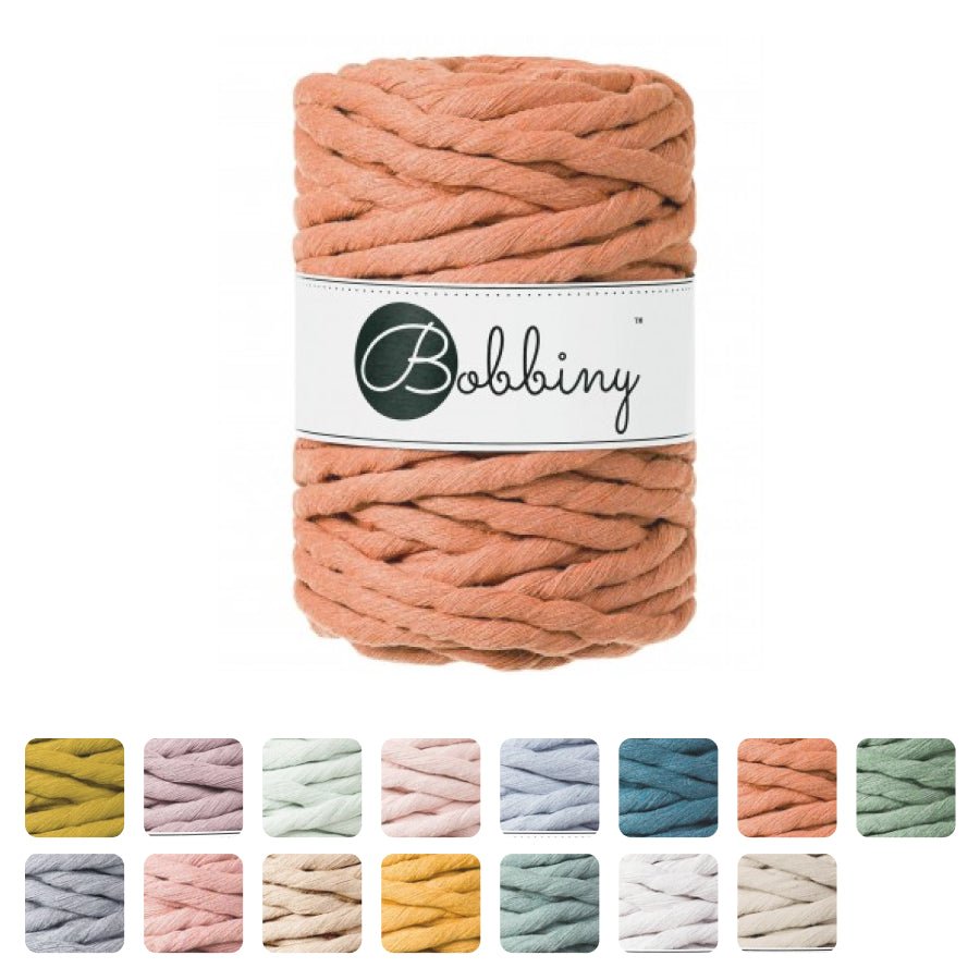 Bobbiny MACRAME CORDS 9MM Beige | Knitting yarn shop / dzijas veikals