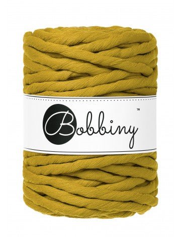 Bobbiny MACRAME CORDS 9MM Spicy Yellow | Knitting yarn shop / dzijas veikals