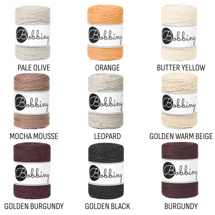 Bobbiny MACRAME ROPES 3PLY 1,5MM Aloe Baby | Knitting yarn shop / dzijas veikals