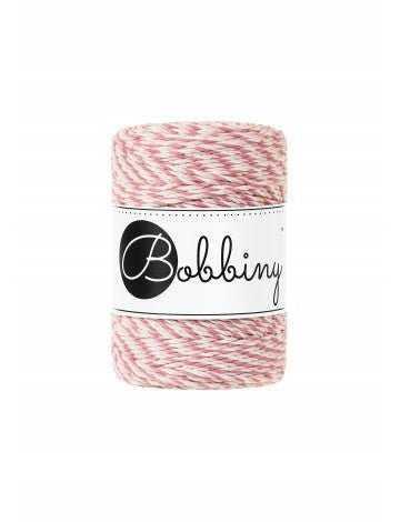 Bobbiny MACRAME ROPES 3PLY 1,5MM Magic Pink | Knitting yarn shop / dzijas veikals