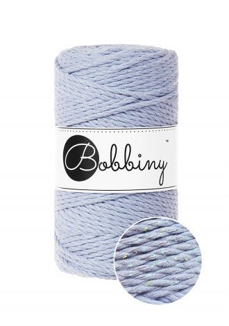 Bobbiny MACRAME ROPES 3PLY 3MM Glossy Iris | Knitting yarn shop / dzijas veikals