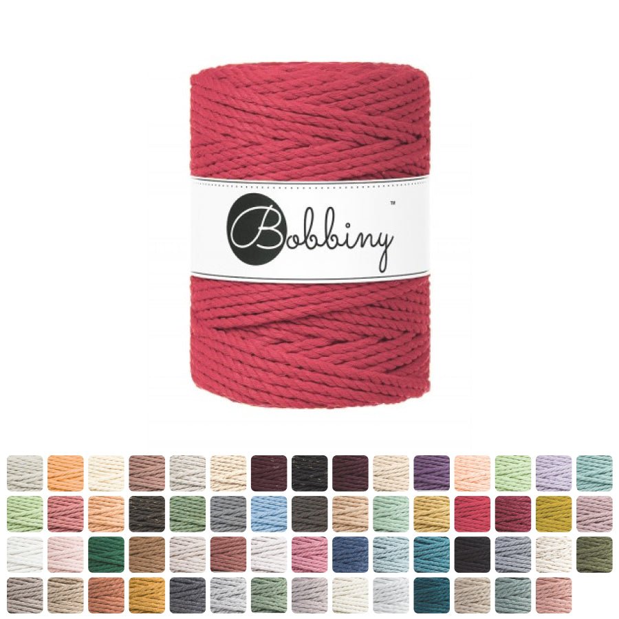 Bobbiny MACRAME ROPES 3PLY 5MM Aloe | Knitting yarn shop / dzijas veikals