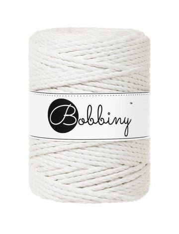 Bobbiny MACRAME ROPES 3PLY 5MM Off White | Knitting yarn shop / dzijas veikals