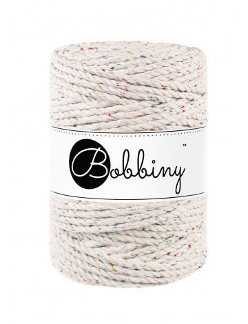 Bobbiny MACRAME ROPES 3PLY 5MM Rainbow Dust | Knitting yarn shop / dzijas veikals