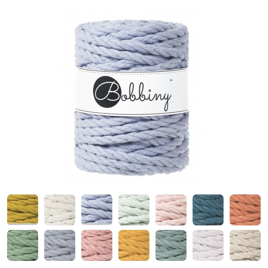 Bobbiny MACRAME ROPES 3PLY 9MM Beige | Knitting yarn shop / dzijas veikals