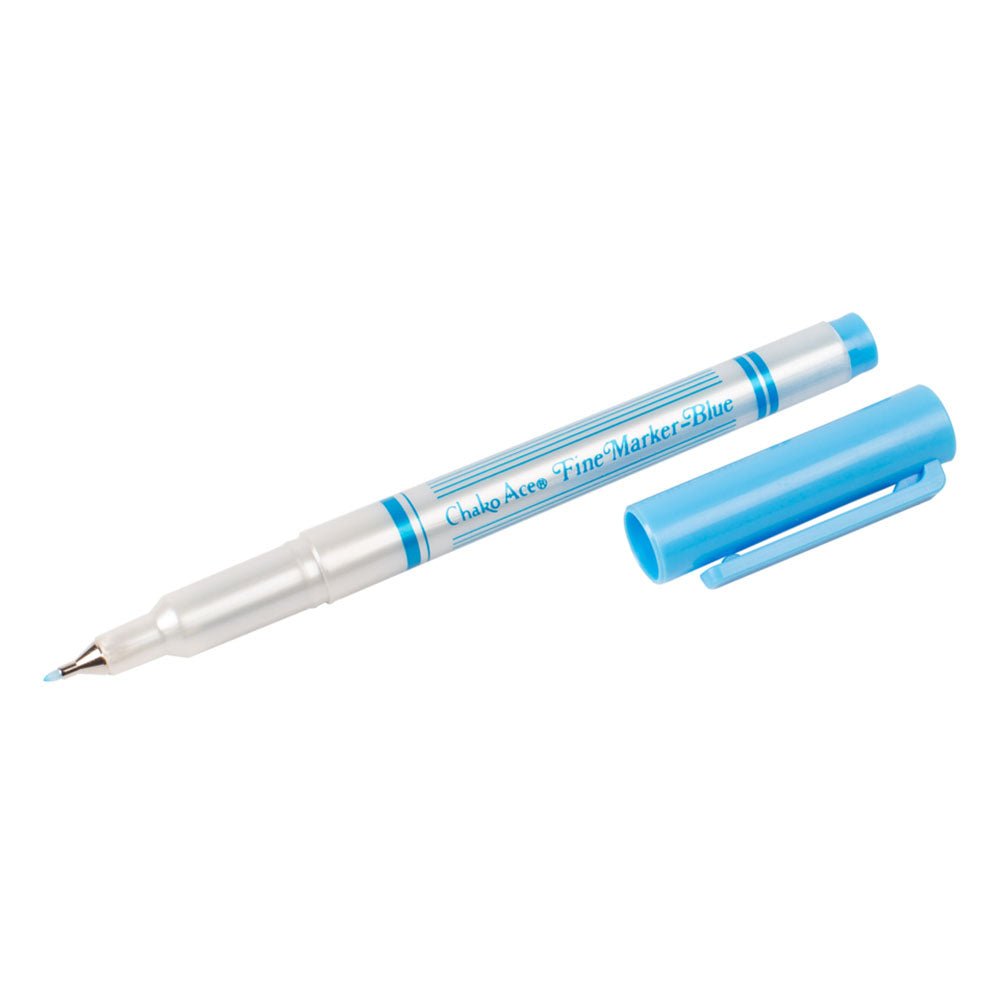 Bohin Marking pen extra fine washable blue | Knitting yarn shop / dzijas veikals