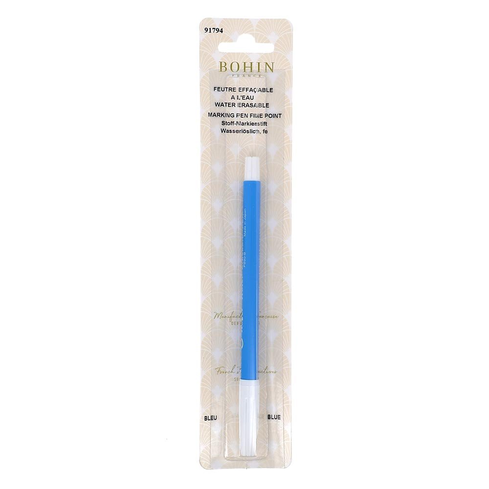 Bohin Marking pen washable blue | Knitting yarn shop / dzijas veikals