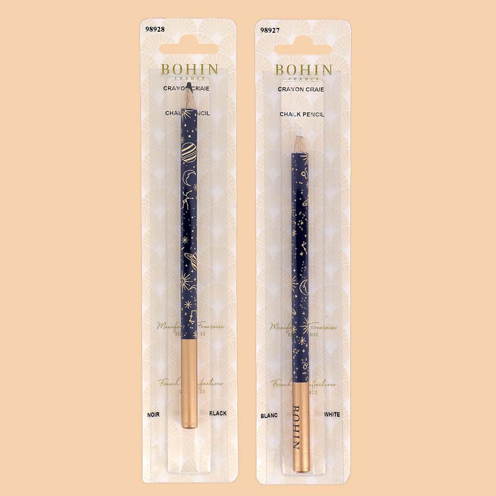 Bohin Marking pencil Room of Wonders, black and white Black | Knitting yarn shop / dzijas veikals