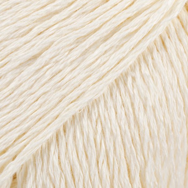 BOMULL - LIN UNI COLOUR 02 off white | Knitting yarn shop / dzijas veikals