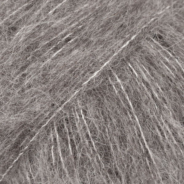 BRUSHED ALPACA SILK UNI COLOUR 03 grey | Knitting yarn shop / dzijas veikals
