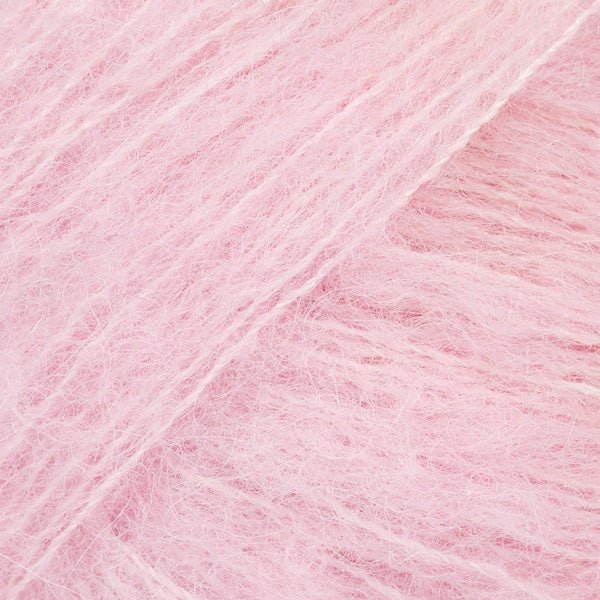 BRUSHED ALPACA SILK UNI COLOUR 12 powder pink | Knitting yarn shop / dzijas veikals