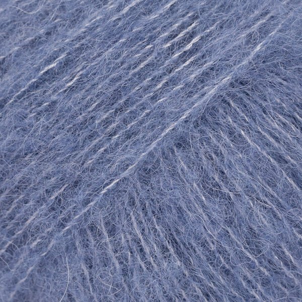 BRUSHED ALPACA SILK UNI COLOUR 13 denim blue | Knitting yarn shop / dzijas veikals