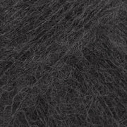 BRUSHED ALPACA SILK UNI COLOUR 16 black | Knitting yarn shop / dzijas veikals
