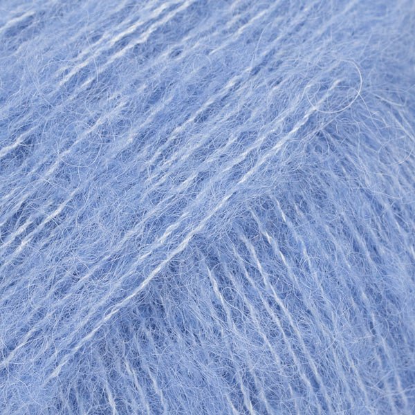 BRUSHED ALPACA SILK UNI COLOUR 28 pacific blue | Knitting yarn shop / dzijas veikals