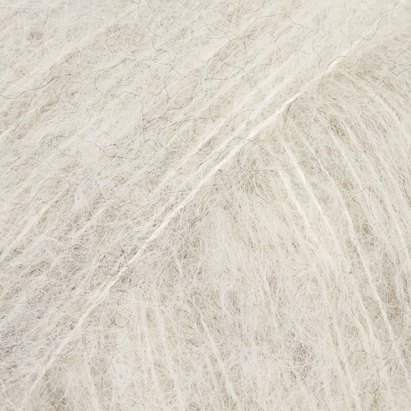 BRUSHED ALPACA SILK UNI COLOUR 35 pearl grey | Knitting yarn shop / dzijas veikals