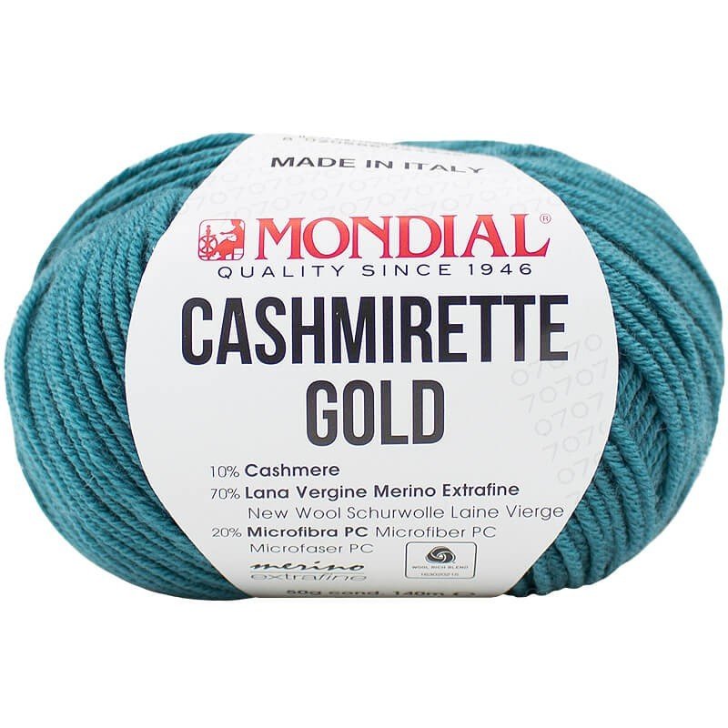 CASHMIRETTE GOLD MONDIAL Mare blu 126 | Knitting yarn shop / dzijas veikals