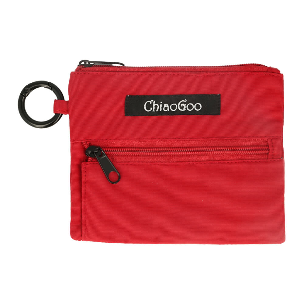 ChiaoGoo Accessory pocket - pouch 12x9.5cm red | Knitting yarn shop / dzijas veikals