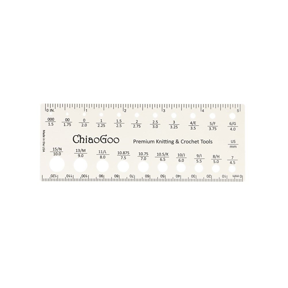 ChiaoGoo Needle gauge 13cm | Knitting yarn shop / dzijas veikals
