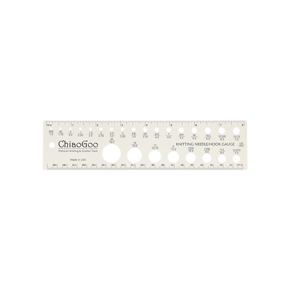 ChiaoGoo Needle gauge 20cm | Knitting yarn shop / dzijas veikals