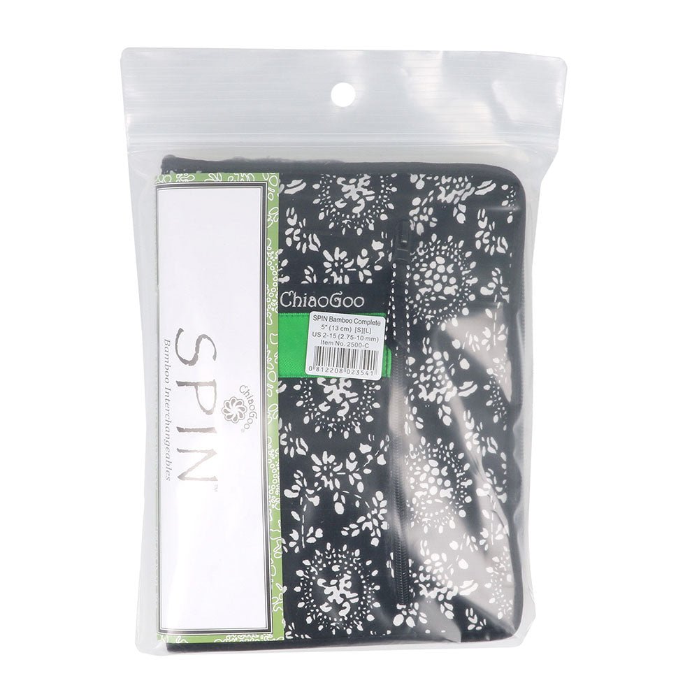 ChiaoGoo Spin bamboo interch. tip set 13cm 2.75 - 10.0mm | Knitting yarn shop / dzijas veikals