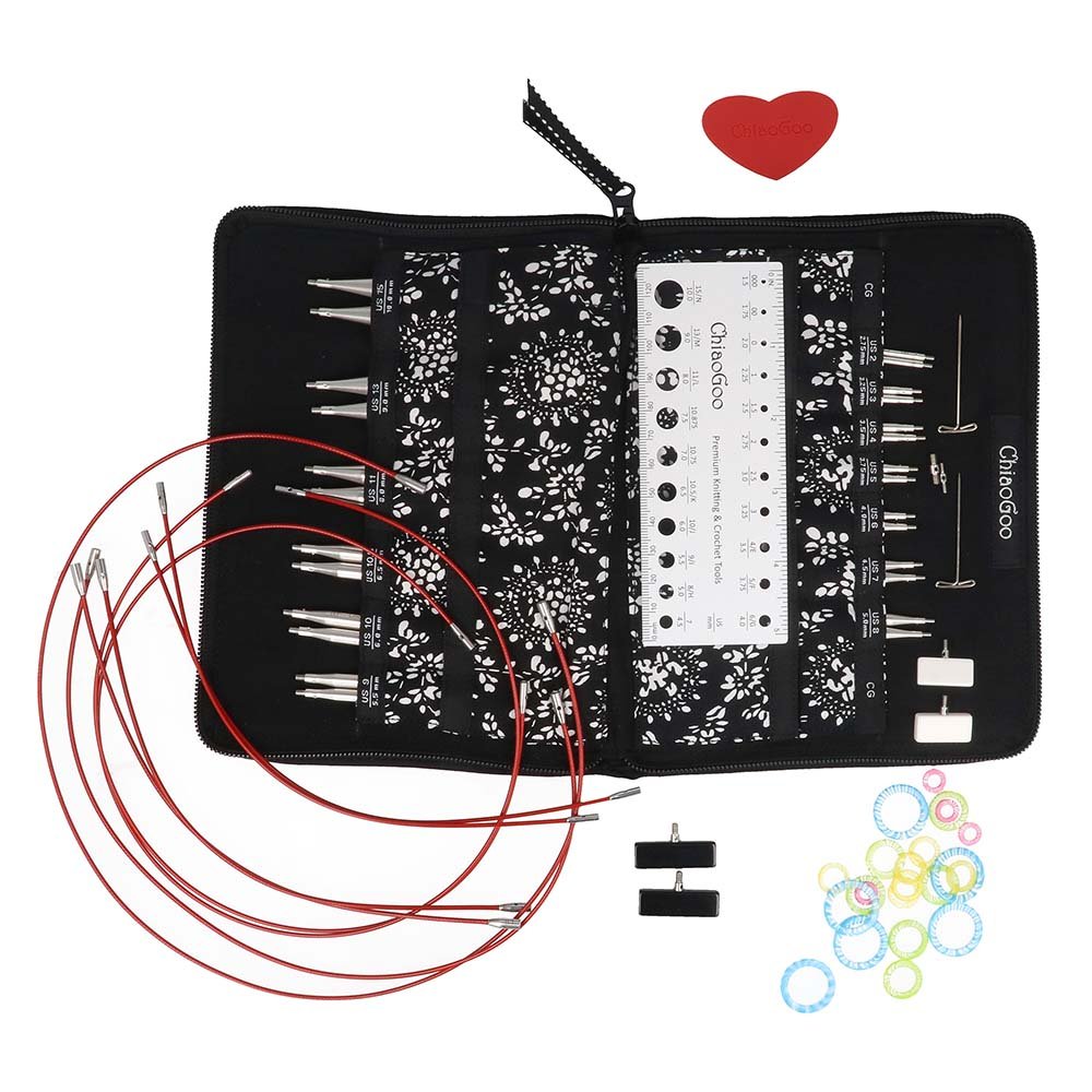 ChiaoGoo TWIST Lace interchangeable circular needle set available in different sizes 10 | Knitting yarn shop / dzijas veikals