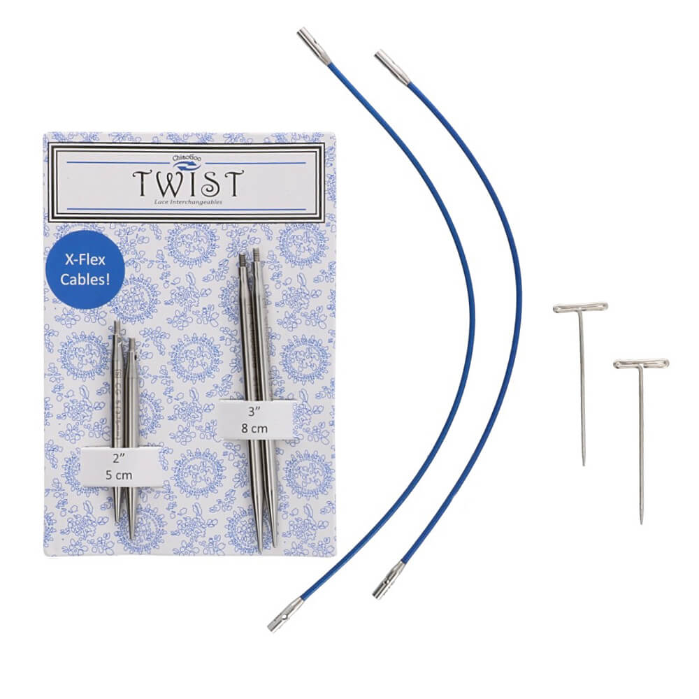 ChiaoGoo TWIST Lace short combo pack 5+8cm,available from 1.5 mm to 5 mm 1.5 | Knitting yarn shop / dzijas veikals