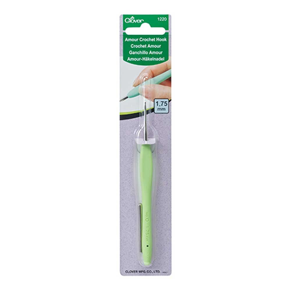 Clover Amour crochet hook steel, sizes 0.6 - 1.75mm 0.6 | Knitting yarn shop / dzijas veikals