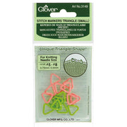 Clover Stitch markers triangle 3.75 - 5.00mm | Knitting yarn shop / dzijas veikals