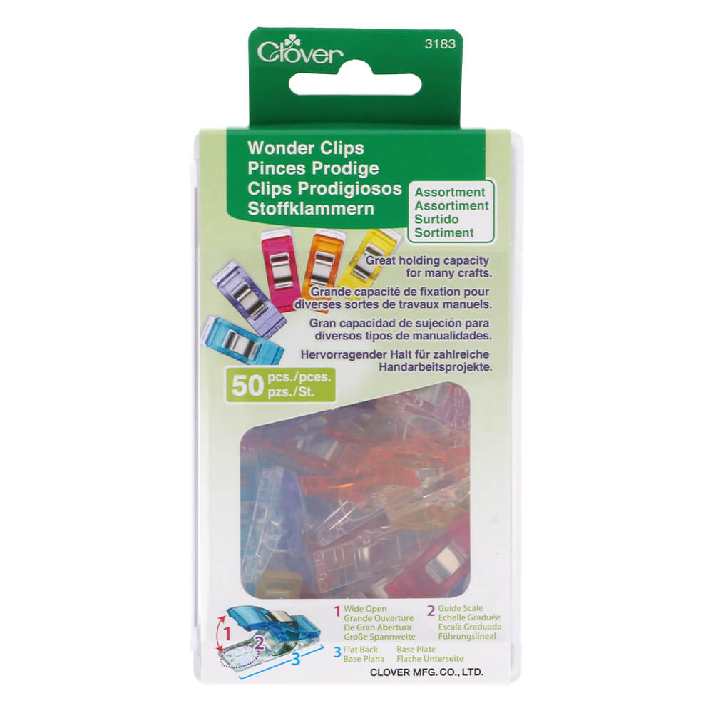 Clover Wonder clips assorted - 1x50pcs – CamelliaYarns