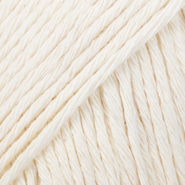 COTTON LIGHT UNI COLOUR 01 off white | Knitting yarn shop / dzijas veikals
