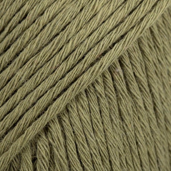 COTTON LIGHT UNI COLOUR 12 green khaki | Knitting yarn shop / dzijas veikals