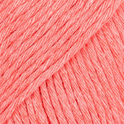 COTTON LIGHT UNI COLOUR 49 coral | Knitting yarn shop / dzijas veikals