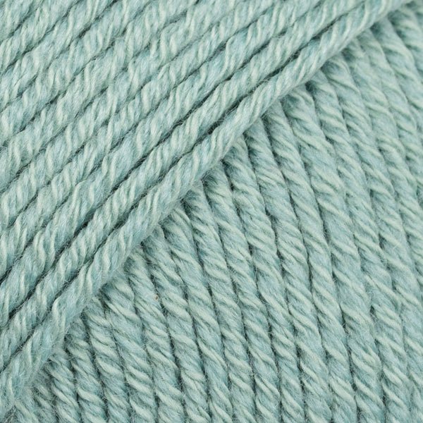 COTTON MERINO UNI COLOUR 29 sea green | Knitting yarn shop / dzijas veikals