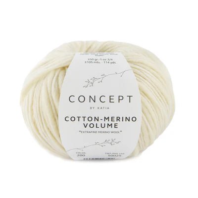 Cotton - Merino Volume Flamé Yarn – Textured Virgin Wool & Cotton Blend 200 - crudo | Knitting yarn shop / dzijas veikals