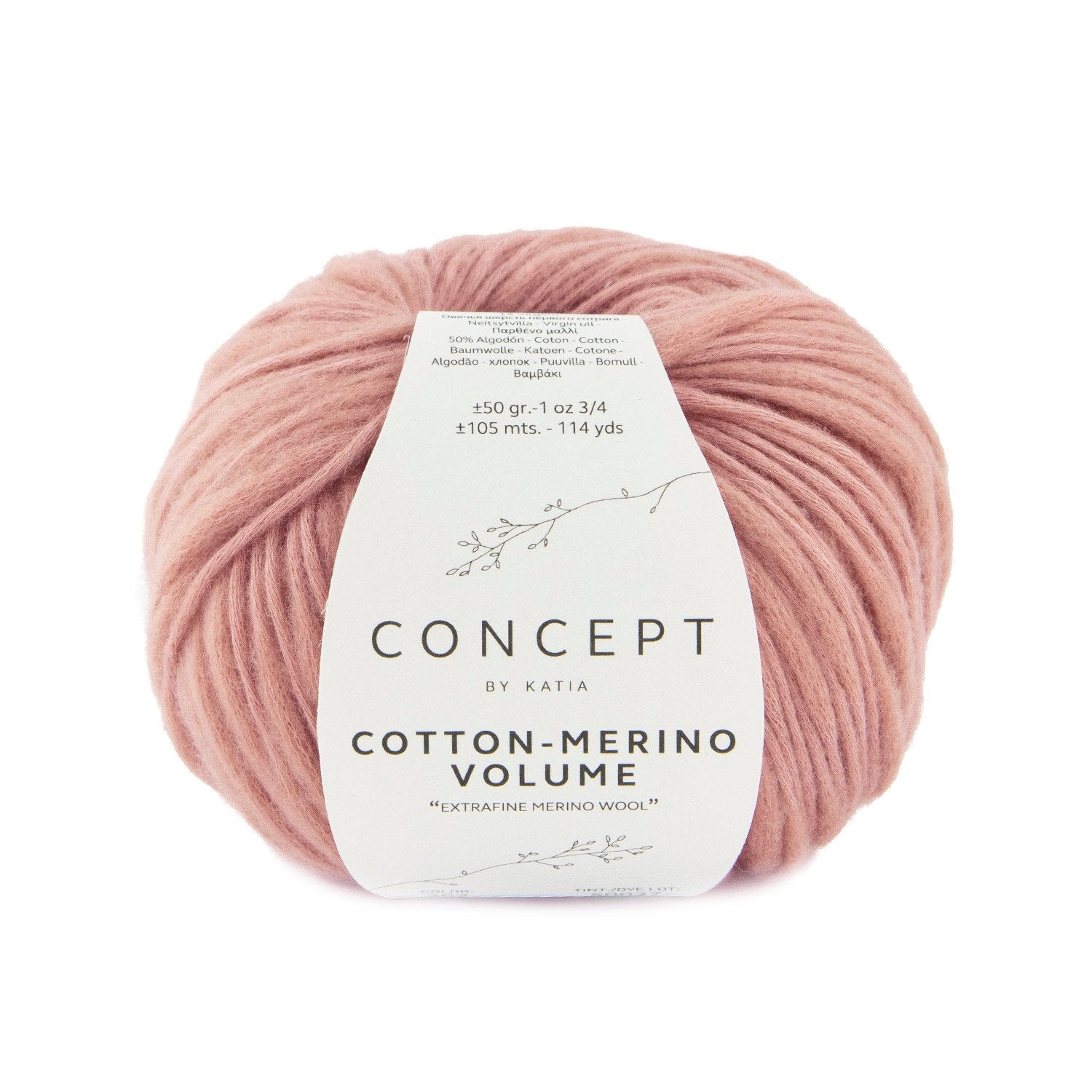 Cotton - Merino Volume Flamé Yarn – Textured Virgin Wool & Cotton Blend 202 - cobrizo | Knitting yarn shop / dzijas veikals