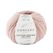 Cotton - Merino Volume Flamé Yarn – Textured Virgin Wool & Cotton Blend 206 - rosa sucio | Knitting yarn shop / dzijas veikals