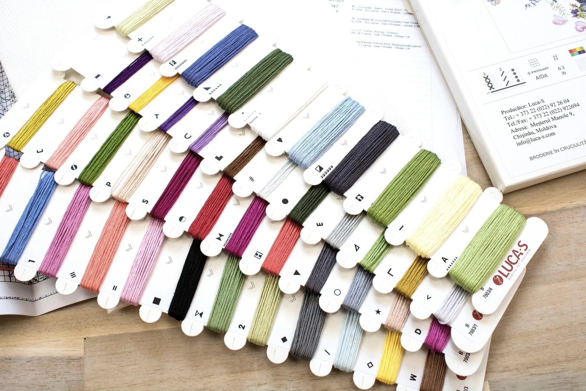 Cross Stitch Kit Luca - S Gold - Bouquet For June, B7003 | Knitting yarn shop / dzijas veikals