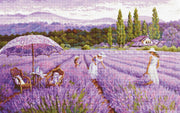 Cross Stitch Kit Luca - S GOLD - Lavender Field, BU5008 | Knitting yarn shop / dzijas veikals