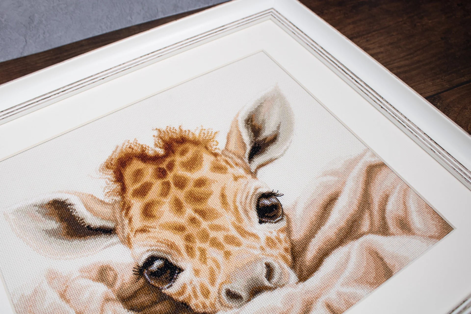 Cross Stitch Kit Luca - S - The Baby Giraffe, B2425 | Knitting yarn shop / dzijas veikals