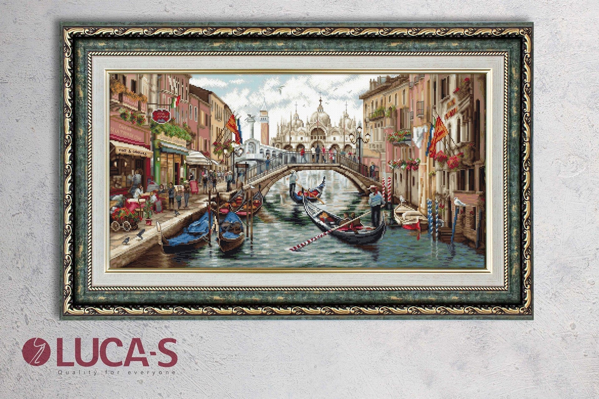 Cross Stitch Kit Luca - S - Venice, BU5003 | Knitting yarn shop / dzijas veikals