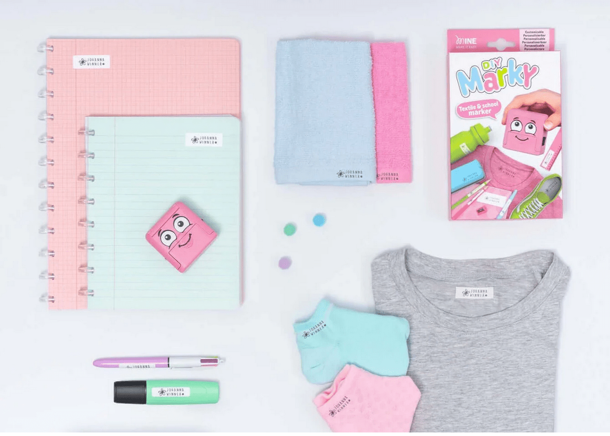 DIY Marky: Textile & School Marker Pink | Knitting yarn shop / dzijas veikals