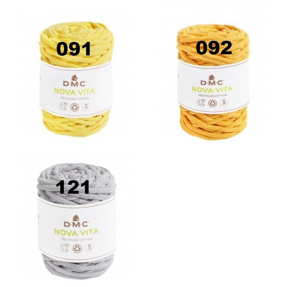 Dmc Nova Vita Aukla 250g = ~55m, Tamborēšanai, Adīšanai, Makramē 02 | Knitting yarn shop / dzijas veikals