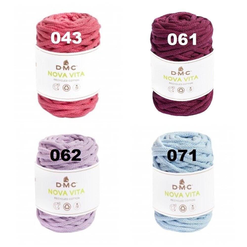 Dmc Nova Vita Aukla 250g = ~55m, Tamborēšanai, Adīšanai, Makramē 02 | Knitting yarn shop / dzijas veikals