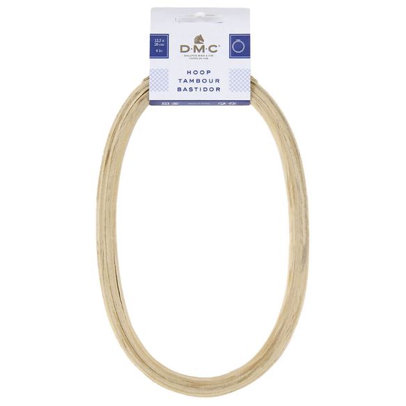 DMC Wooden embroidery hoop (oval/square/triangle) Oval | Knitting yarn shop / dzijas veikals