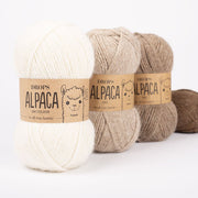 DROPS Alpaca ALPACA UNI COLOUR 100 off white | Knitting yarn shop / dzijas veikals