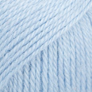 DROPS Alpaca ALPACA UNI COLOUR 6205 light blue | Knitting yarn shop / dzijas veikals