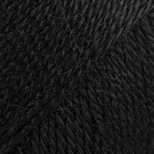 DROPS Alpaca ALPACA UNI COLOUR 8903 black | Knitting yarn shop / dzijas veikals